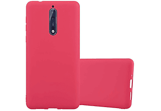 carcasa de móvil Funda flexible para móvil - Carcasa de TPU Silicona ultrafina;CADORABO, Nokia, 8 2017, candy rojo