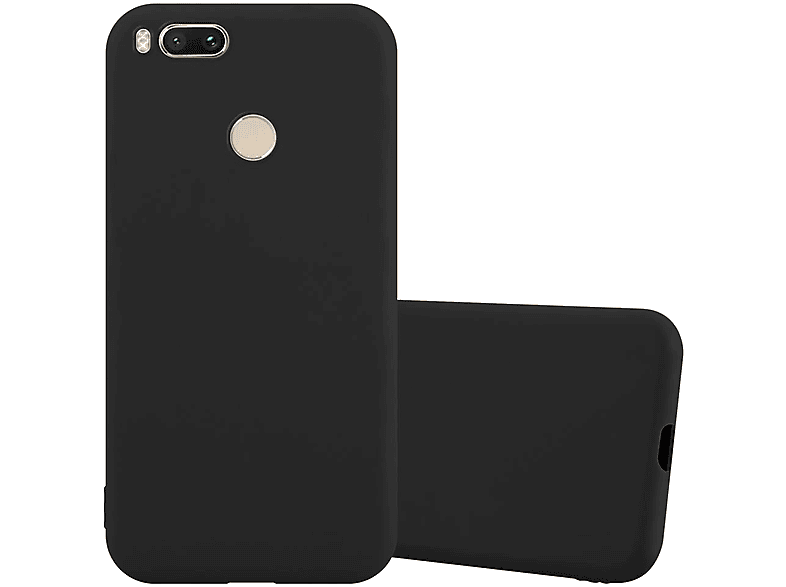 Cadorabo Hoesje geschikt voor Xiaomi Mi A1 / Mi 5X in FROSTY ZWART - Hard Case Cover