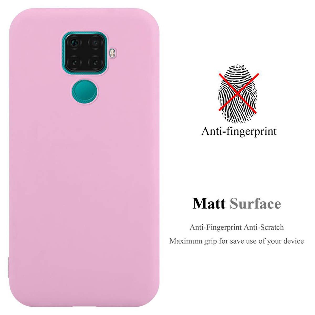 Style, Backcover, MATE im LITE, CADORABO Hülle Huawei, TPU 30 Candy CANDY ROSA