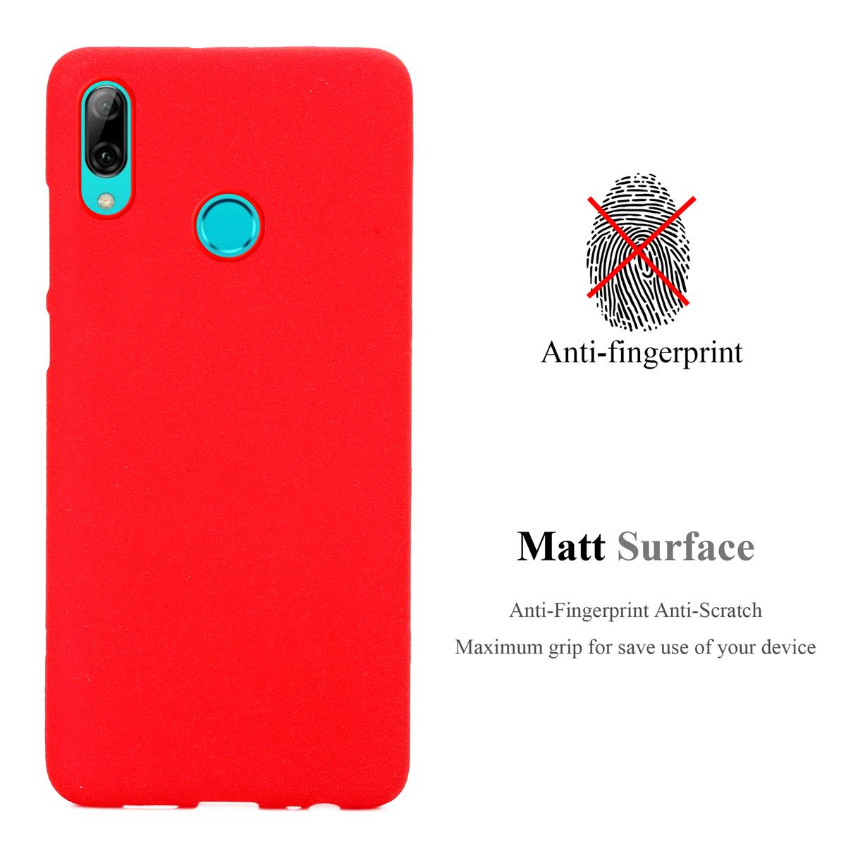 CADORABO TPU LITE Schutzhülle, P 10 Frosted Huawei Honor, FROST / ROT 2019, SMART Backcover