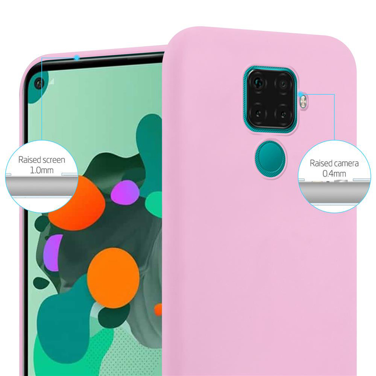 Huawei, CANDY CADORABO MATE TPU Backcover, ROSA Style, Hülle im Candy LITE, 30