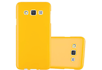 carcasa de móvil Funda flexible para móvil - Carcasa de TPU Silicona ultrafina;CADORABO, Samsung, Galaxy A3 2015, jelly amarillo