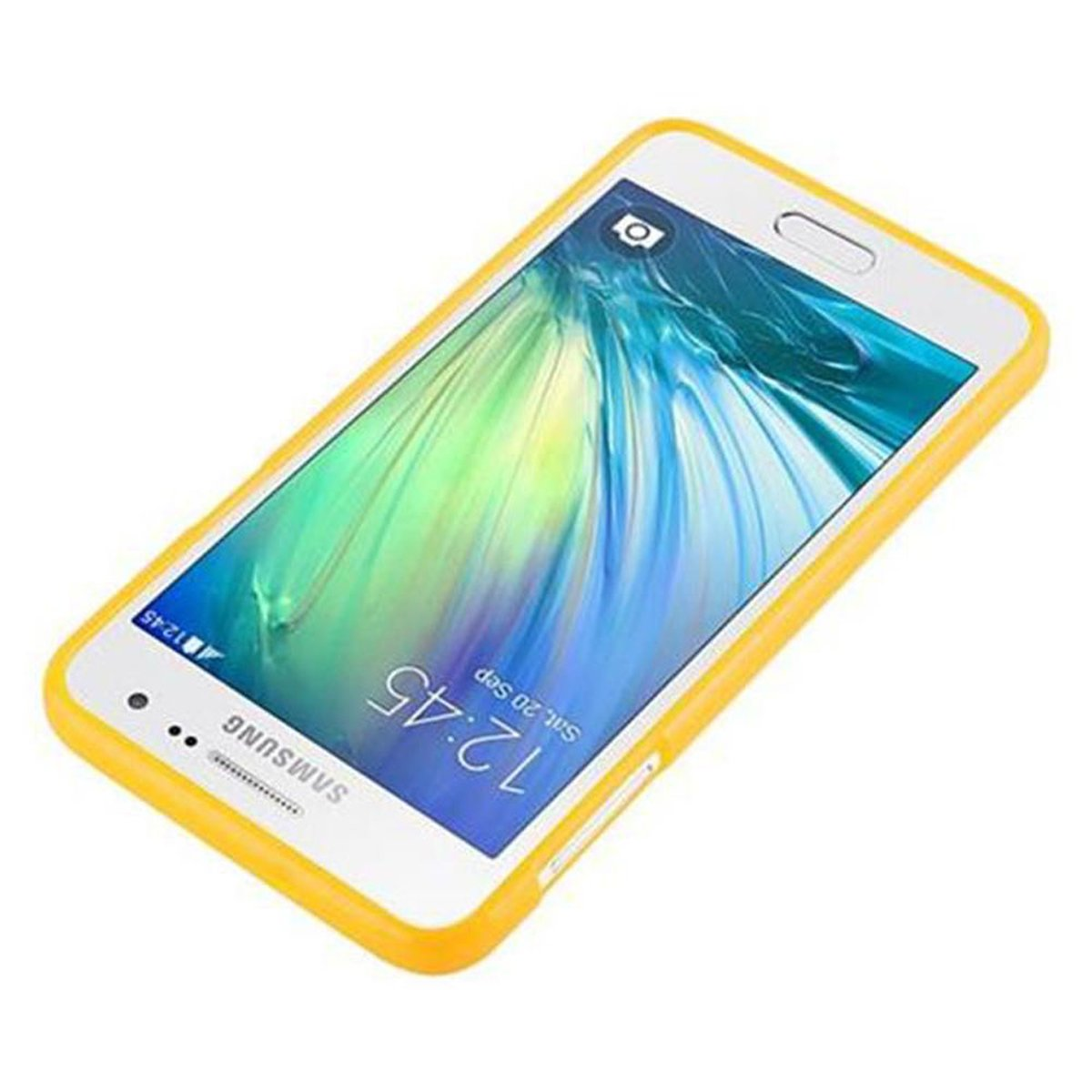 Jelly Samsung, TPU 2015, A3 CADORABO Galaxy GELB Backcover, Handyhülle, JELLY