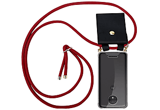 carcasa de móvil  - Funda flexible para móvil - Carcasa de TPU Silicona ultrafina CADORABO, Motorola, MOTO C, rojo rubí