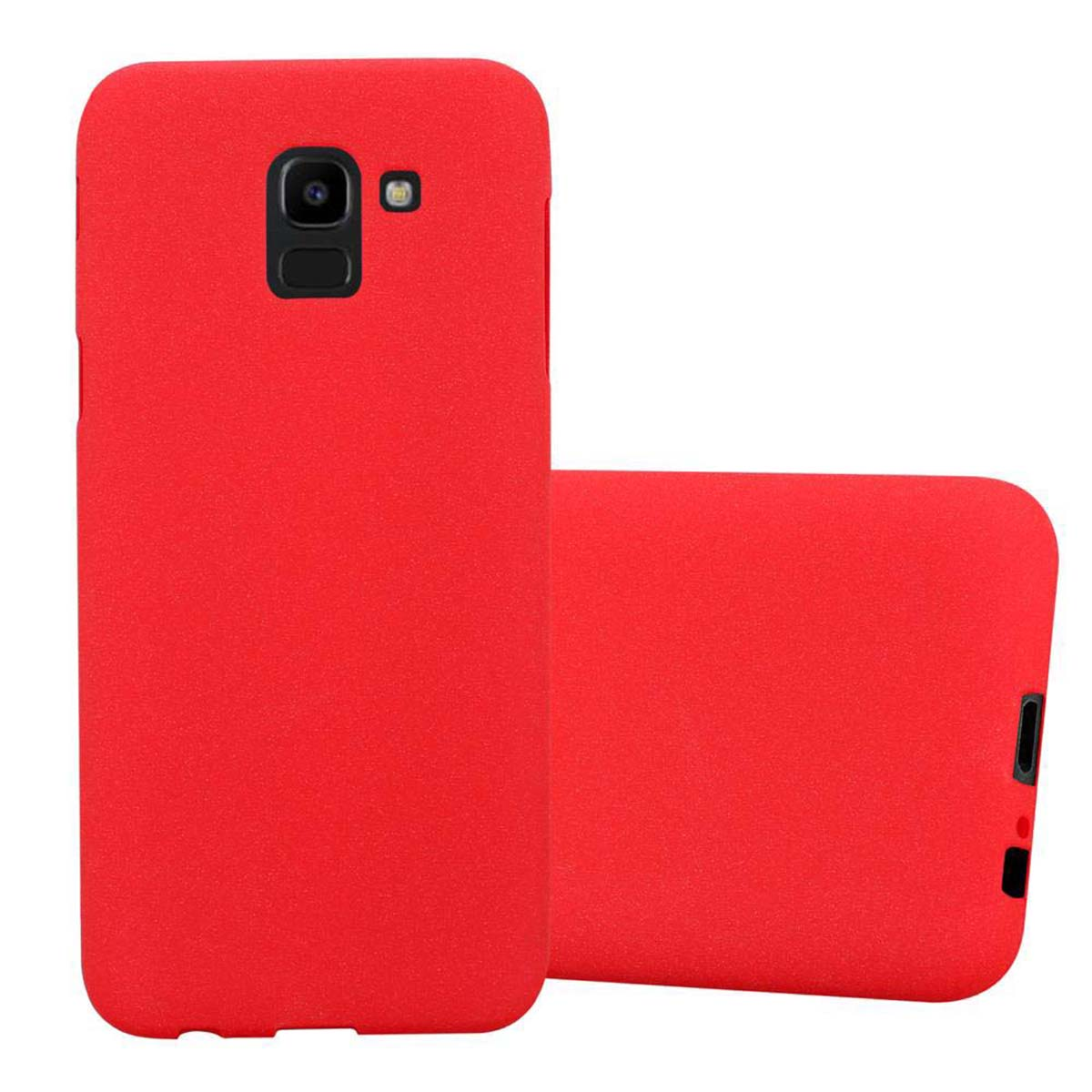 FROST 2018, CADORABO ROT J6 Schutzhülle, Backcover, Samsung, Galaxy TPU Frosted