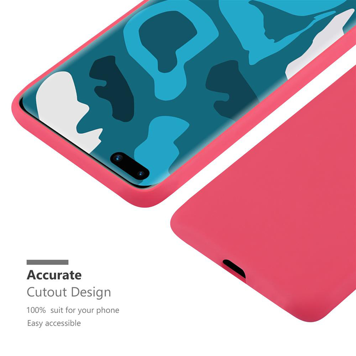 P40 / Hülle CANDY PRO+, Candy Backcover, Style, P40 PRO CADORABO ROT im TPU Huawei,