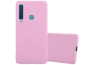 carcasa de móvil  - Funda flexible para móvil - Carcasa de TPU Silicona ultrafina CADORABO, Samsung, Galaxy A9 2018, candy rosa