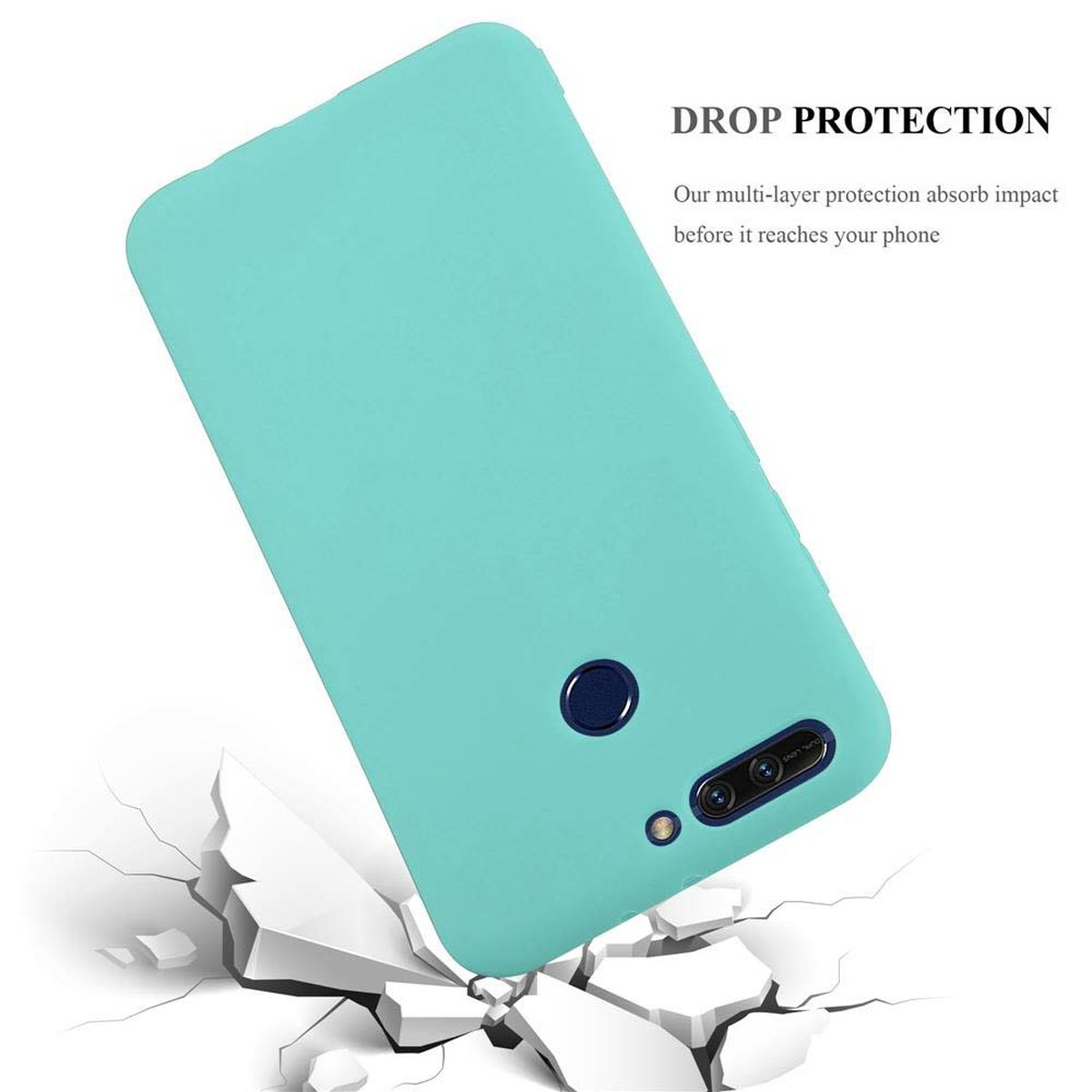 Honor, Backcover, CANDY CADORABO 8 Style, Hülle PRO, TPU BLAU im Candy