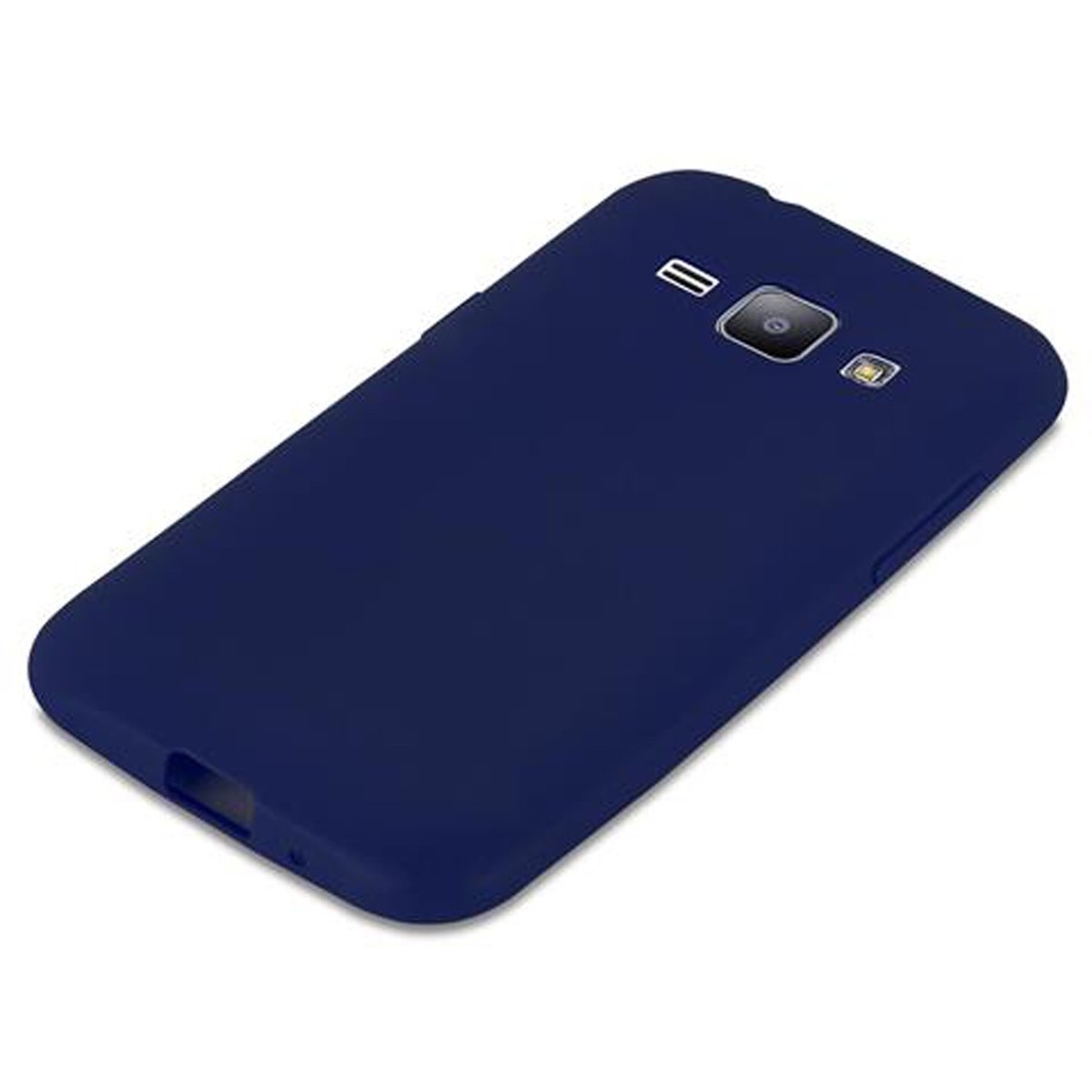 TPU J1 BLAU CANDY Candy Samsung, CADORABO Hülle DUNKEL Galaxy im Backcover, 2015, Style,