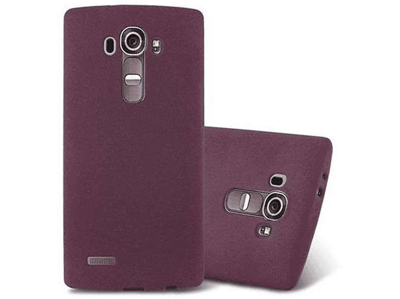 CADORABO TPU Frosted Schutzhülle, Backcover, LG, G4 / G4 PLUS, FROST BORDEAUX LILA | Backcover