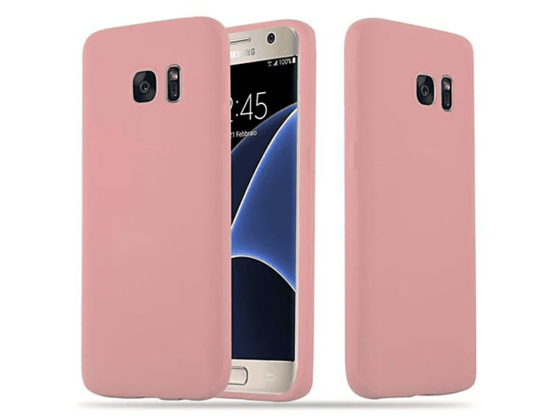 CADORABO Hülle im TPU Candy Style, Backcover, Samsung, Galaxy S7, CANDY ROSA
