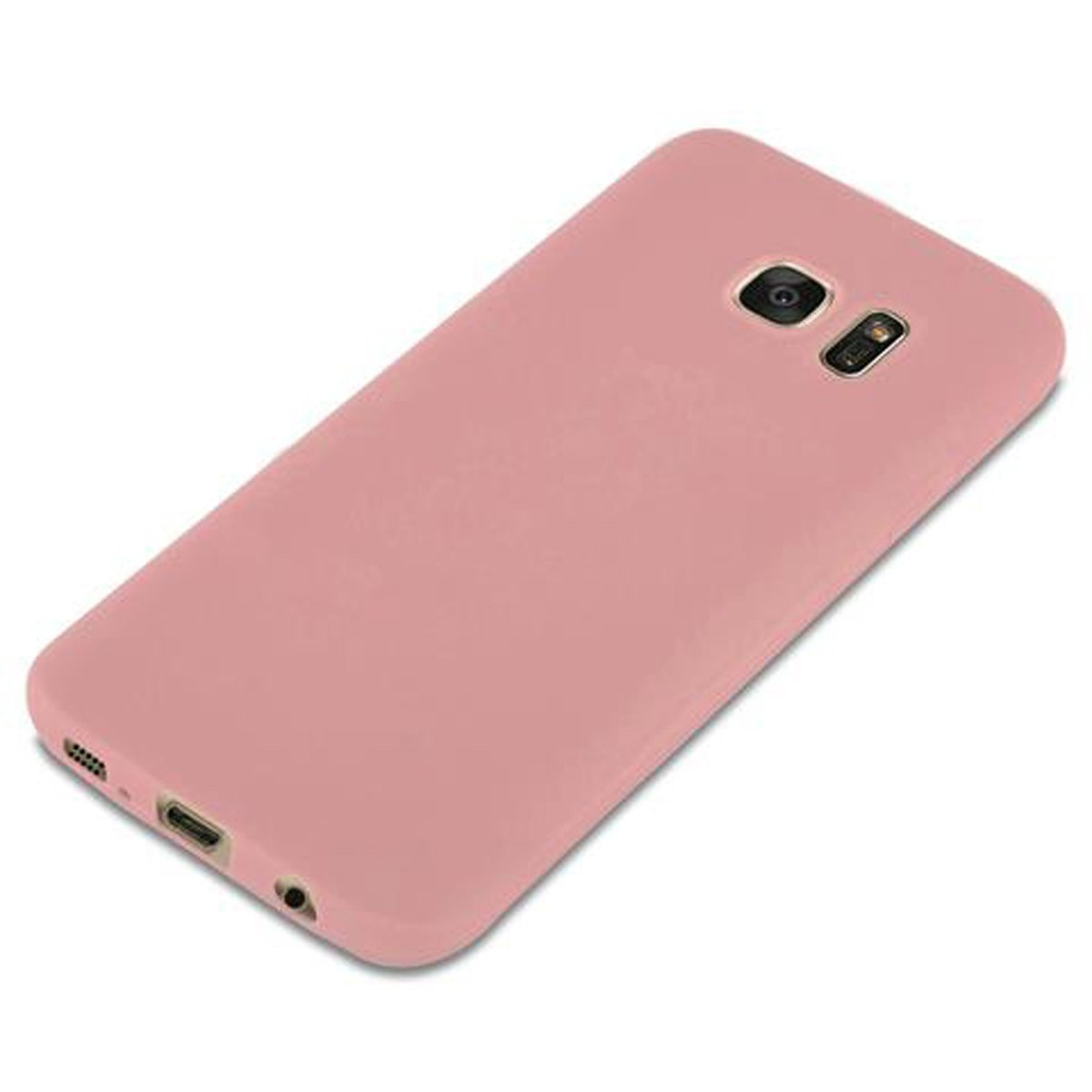 CADORABO Hülle im TPU Candy S7, Galaxy CANDY Backcover, Style, Samsung, ROSA