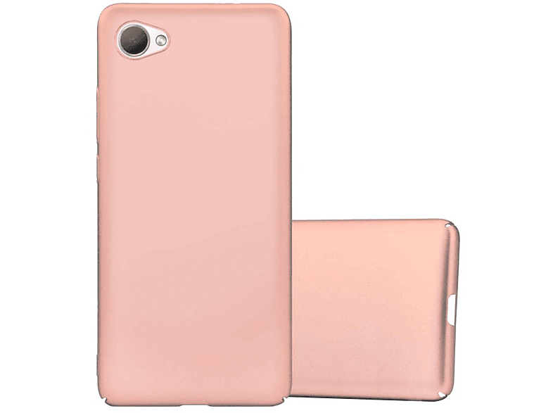 ROSÉ METALL Hülle Case HTC, Style, GOLD Hard Metall im Desire CADORABO Backcover, Matt 12,