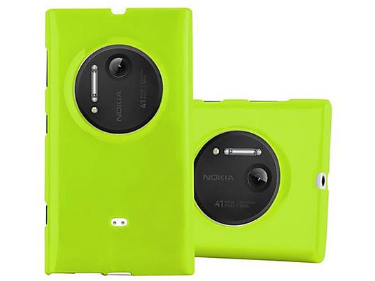 carcasa de móvil - CADORABO Funda flexible para móvil - Carcasa de TPU Silicona ultrafina, Compatible con Nokia Lumia 1020, jelly verde