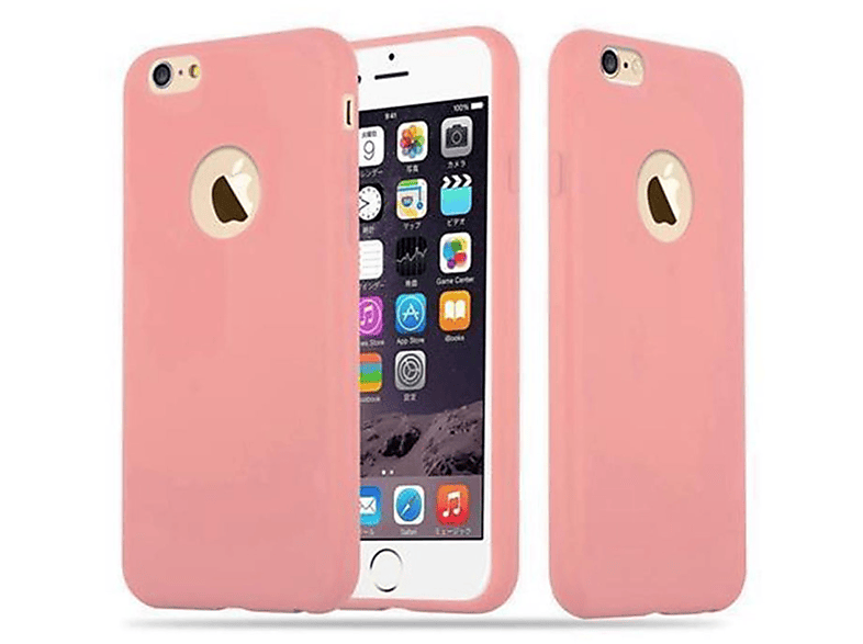 CADORABO Hülle im TPU Candy Style, Backcover, Apple, iPhone 6 / 6S, CANDY ROSA