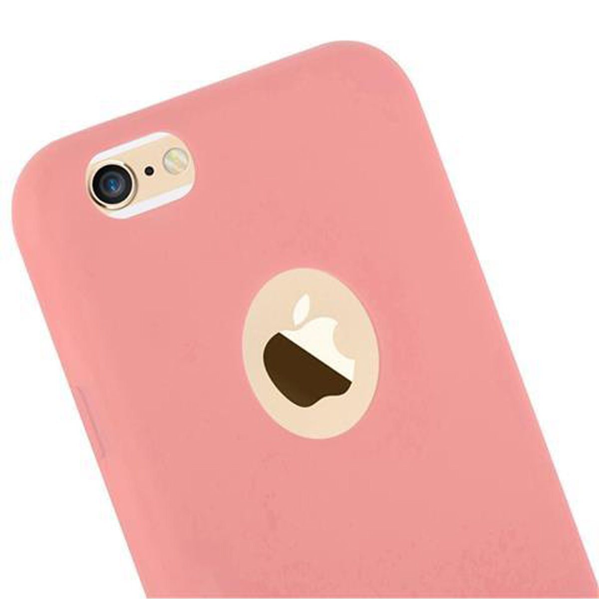 6S, im 6 Apple, CADORABO / Hülle iPhone Style, Candy TPU ROSA Backcover, CANDY