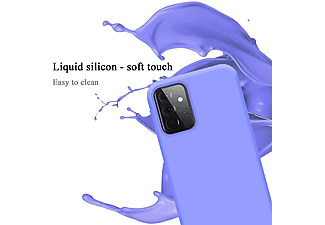 carcasa de móvil  - Funda flexible para móvil - Carcasa de TPU Silicona ultrafina CADORABO, Samsung, Galaxy A72 5G, liquid lila claro