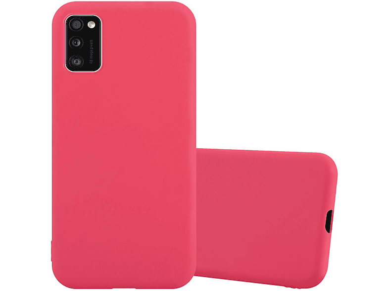 CADORABO Hülle im TPU CANDY Style, Candy Galaxy Backcover, ROT A41, Samsung