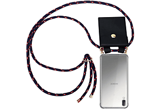 carcasa de móvil Funda flexible para móvil - Carcasa de TPU Silicona ultrafina;CADORABO, Sony, Xperia L3, azul rojo blanco punto