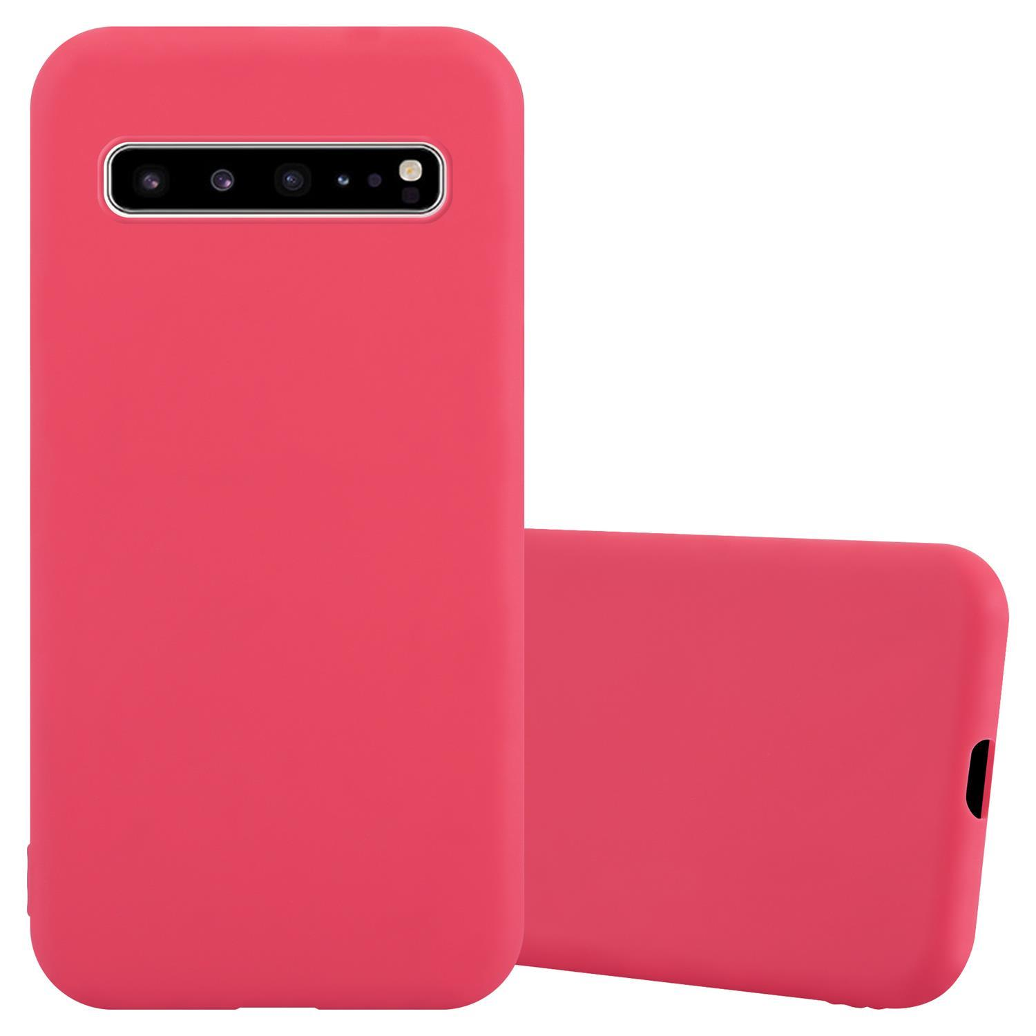 CADORABO Hülle im Samsung, Style, 5G, S10 Candy ROT CANDY Backcover, TPU Galaxy