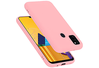 carcasa de móvil  - Funda flexible para móvil - Carcasa de TPU Silicona ultrafina CADORABO, Samsung, Galaxy M30S, liquid rosa