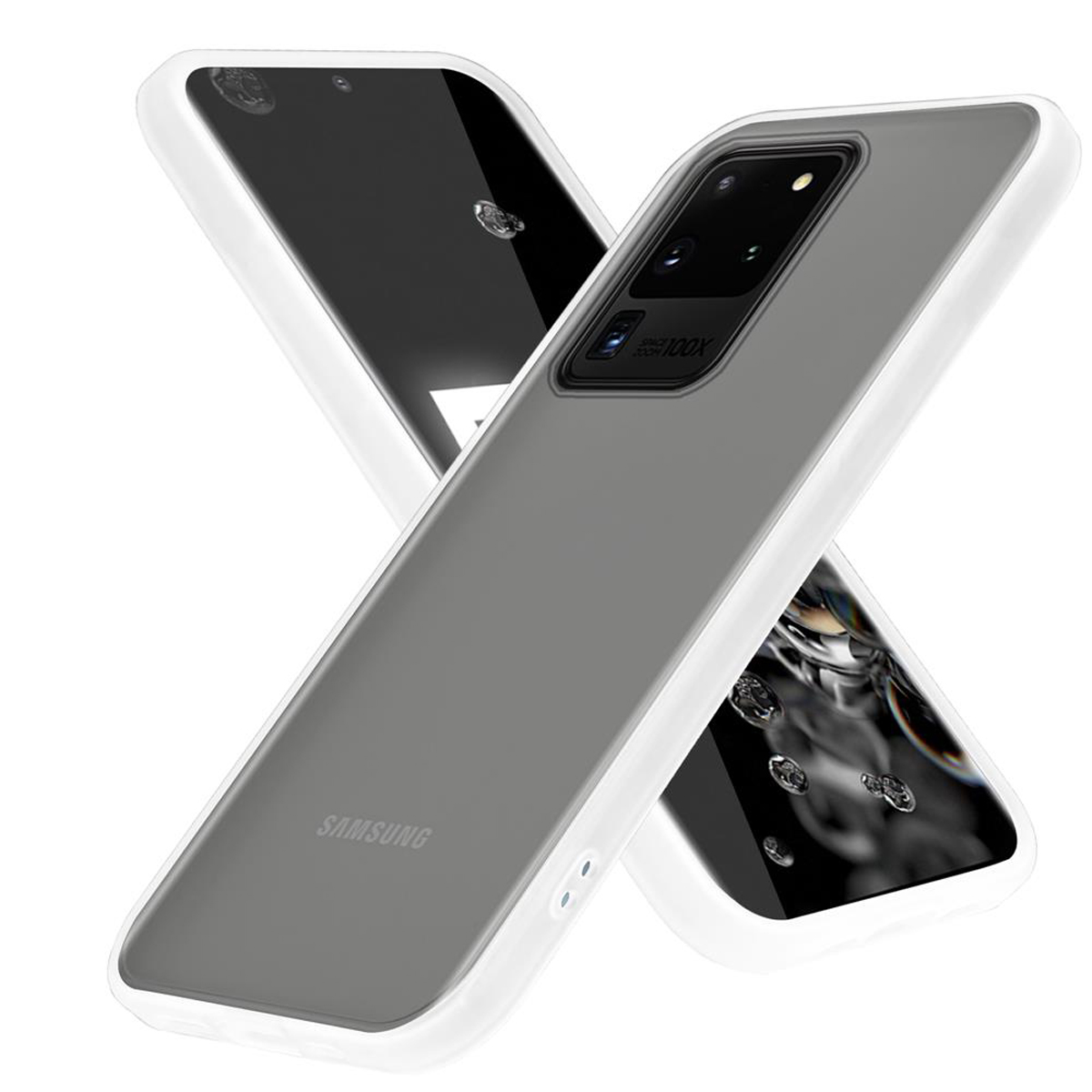 Galaxy Samsung, und Schutzhülle Rückseite, Kunststoff Matt Hybrid matter Innenseite CADORABO TPU ULTRA, Silikon Transparent mit S20 Hülle Backcover,