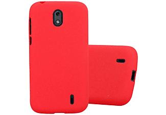 carcasa de móvil  - Funda flexible para móvil - Carcasa de TPU Silicona ultrafina CADORABO, Nokia, 1 2017, frost rojo
