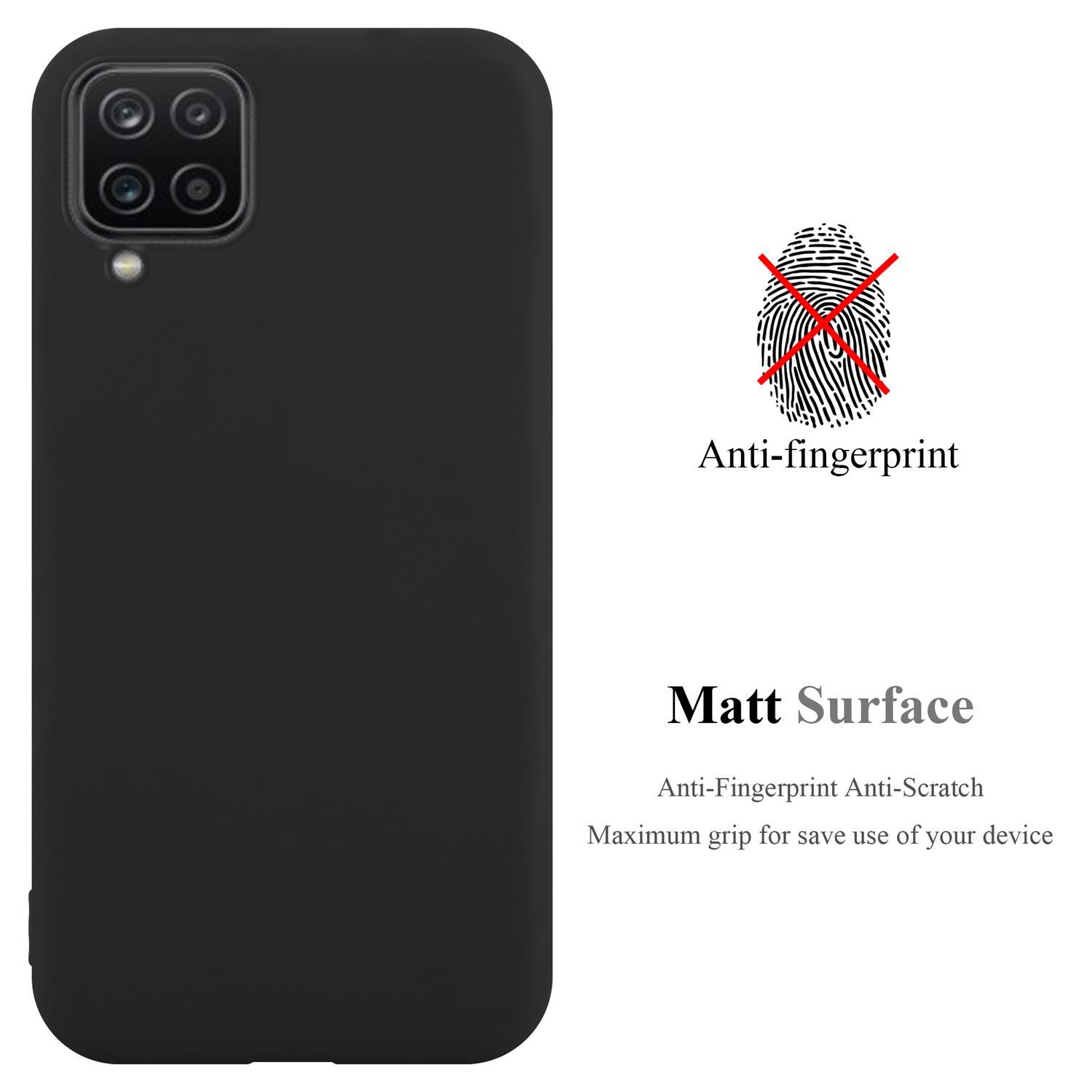 Custodia per telefono nera con funzioni anti-impronta e antigraffio, con superficie opaca.