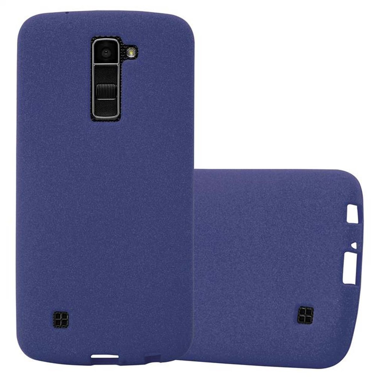 BLAU Frosted LG, 2016, TPU K10 FROST Schutzhülle, CADORABO Backcover, DUNKEL