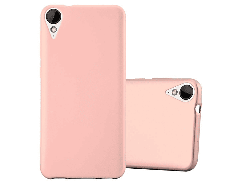 CADORABO TPU Matt Metallic Hülle, Backcover, HTC, Desire 10 LIFESTYLE / Desire 825, METALLIC ROSÉ GOLD