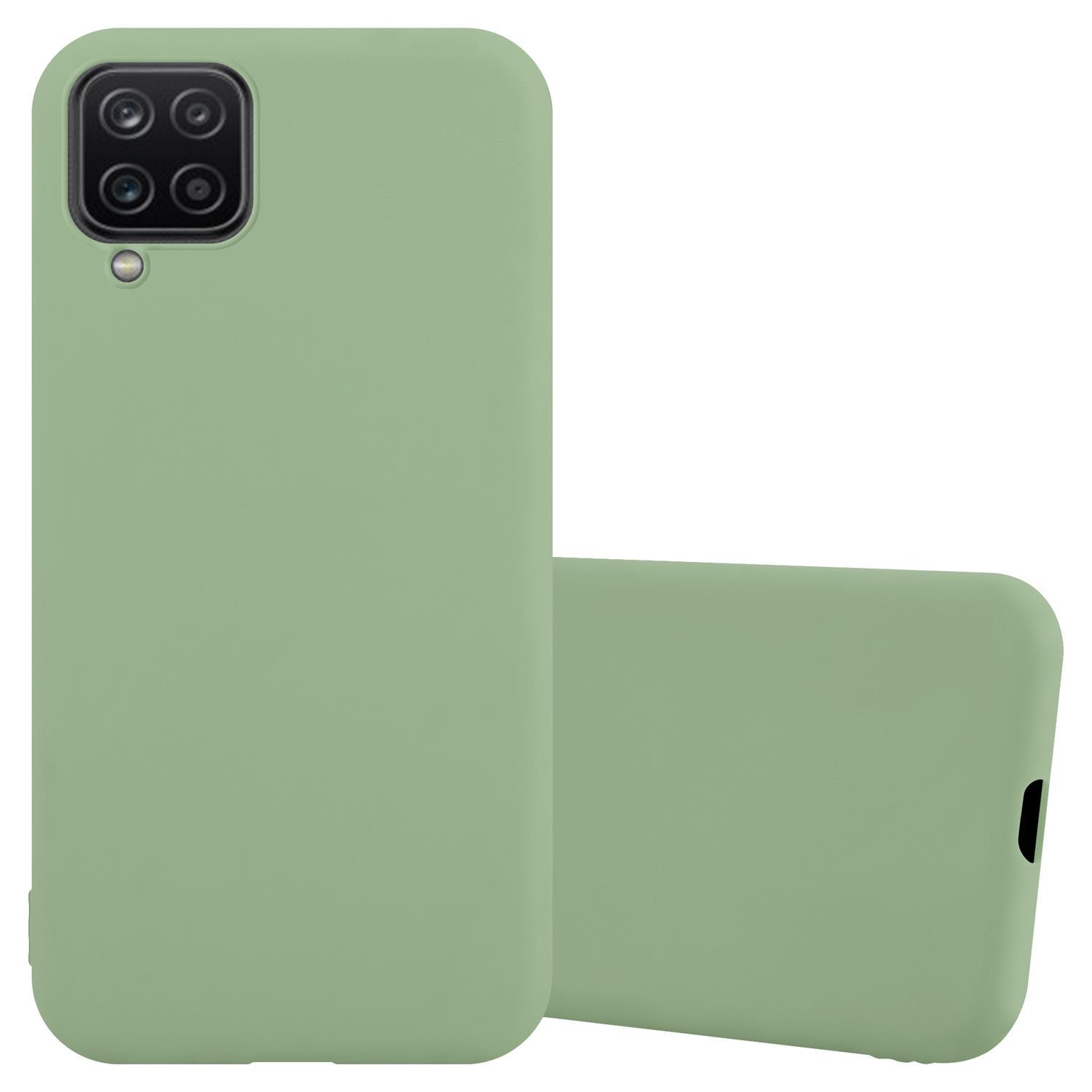 Due custodie per telefono verde chiaro. Lo sfondo è bianco.