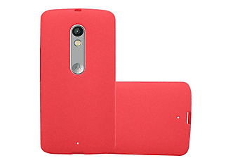 carcasa de móvil  - Funda flexible para móvil - Carcasa de TPU Silicona ultrafina CADORABO, Motorola, MOTO X PLAY, frost rojo