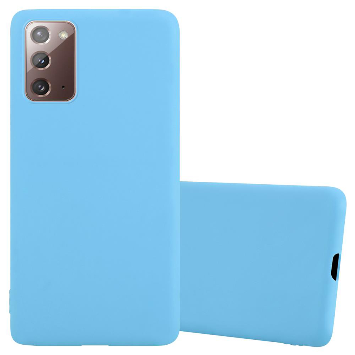 CADORABO Hülle im TPU BLAU CANDY Galaxy 20, Samsung, Style, Candy Backcover, NOTE