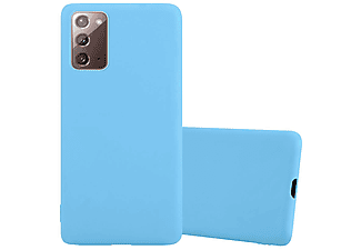 carcasa de móvil  - Funda flexible para móvil - Carcasa de TPU Silicona ultrafina CADORABO, Samsung, Galaxy NOTE 20, candy azul