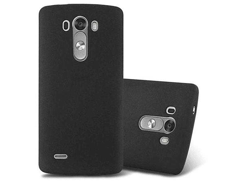 CADORABO TPU Frosted Schutzhülle, Backcover, LG, G3, FROST SCHWARZ