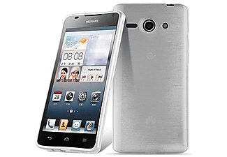 CADORABO TPU Silikon Brushed Hülle, Backcover, Huawei, ASCEND G510 / G520 / G525, SILBER