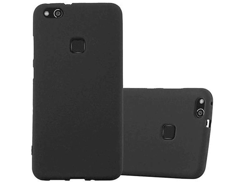 CADORABO TPU Frosted Schutzhülle, Backcover, Huawei, P10 LITE, FROST SCHWARZ