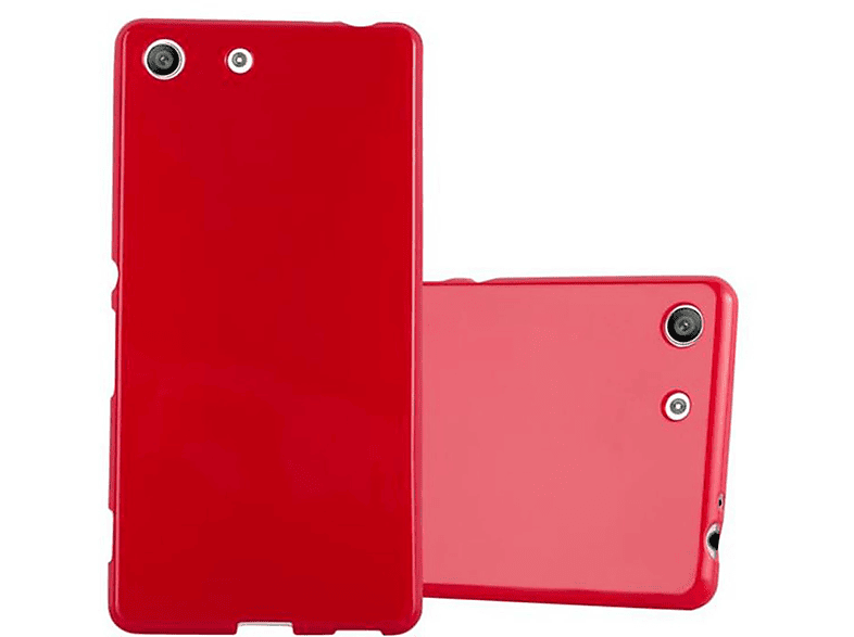 CADORABO TPU ROT M5, Xperia Handyhülle, Backcover, Jelly Sony, JELLY