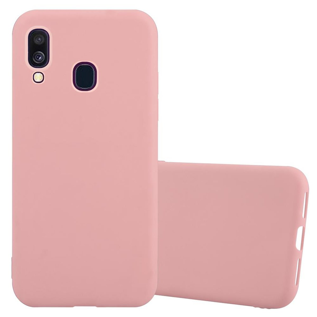 im Backcover, Hülle ROSA Galaxy Candy CADORABO CANDY A40, Samsung, TPU Style,