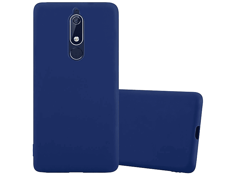 Cadorabo Custodia per Apple iPhone XR in CANDY BLU SCURO - Morbida Cover Protettiva Sottile di Silicone TPU con Bordo Protezione - Ultra Slim Case