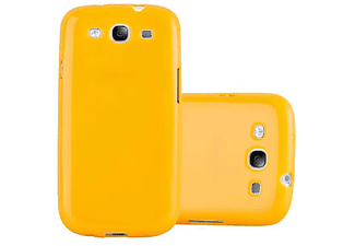 carcasa de móvil Funda flexible para móvil - Carcasa de TPU Silicona ultrafina;CADORABO, Samsung, Galaxy S3 MINI, jelly amarillo