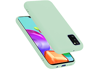 carcasa de móvil  - Funda flexible para móvil - Carcasa de TPU Silicona ultrafina CADORABO, Samsung, Galaxy A41, liquid verde claro