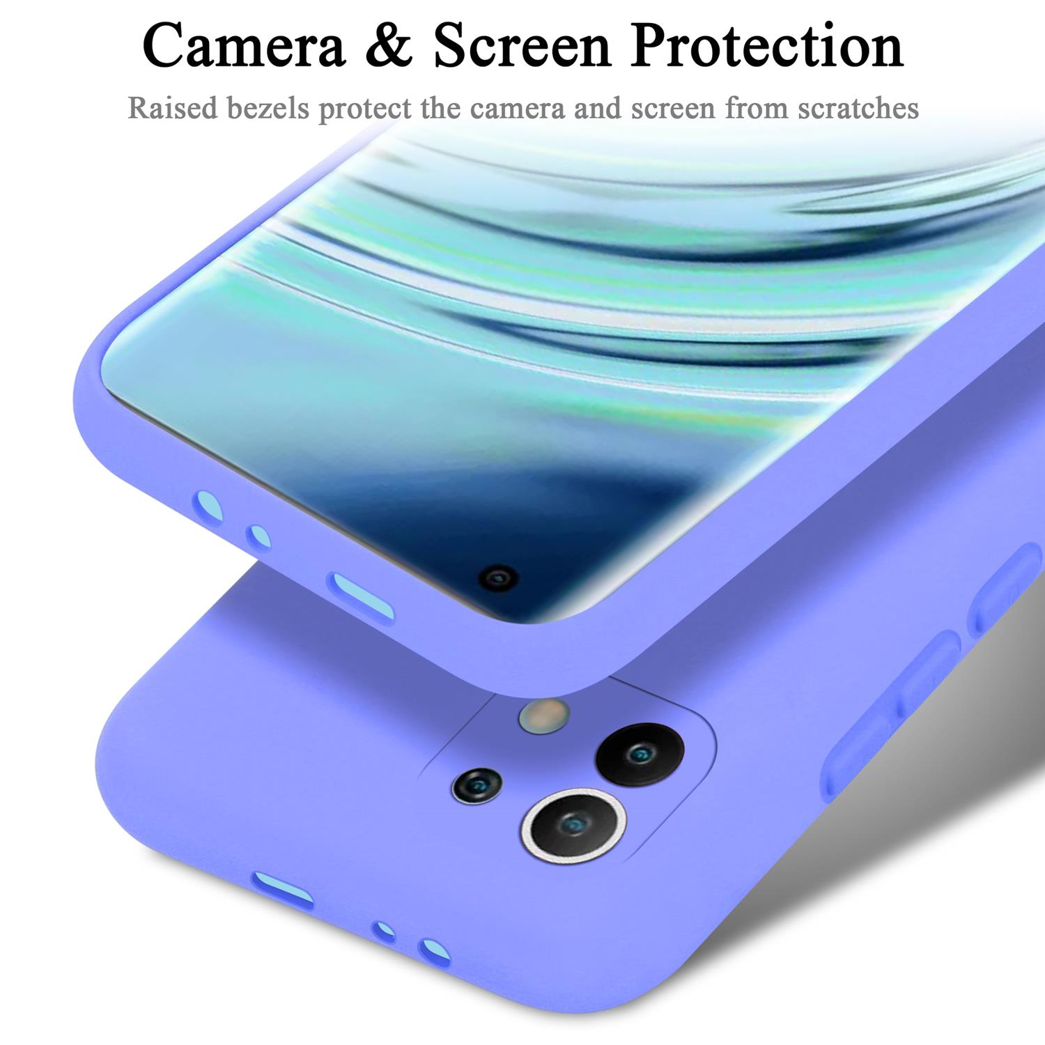 Case CADORABO Hülle Liquid LILA Silicone HELL 11 5G, Style, LIQUID im Mi Xiaomi, Backcover,