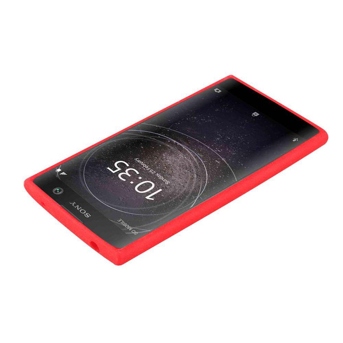 Sony, FROST TPU L2, Xperia Schutzhülle, CADORABO Frosted ROT Backcover,