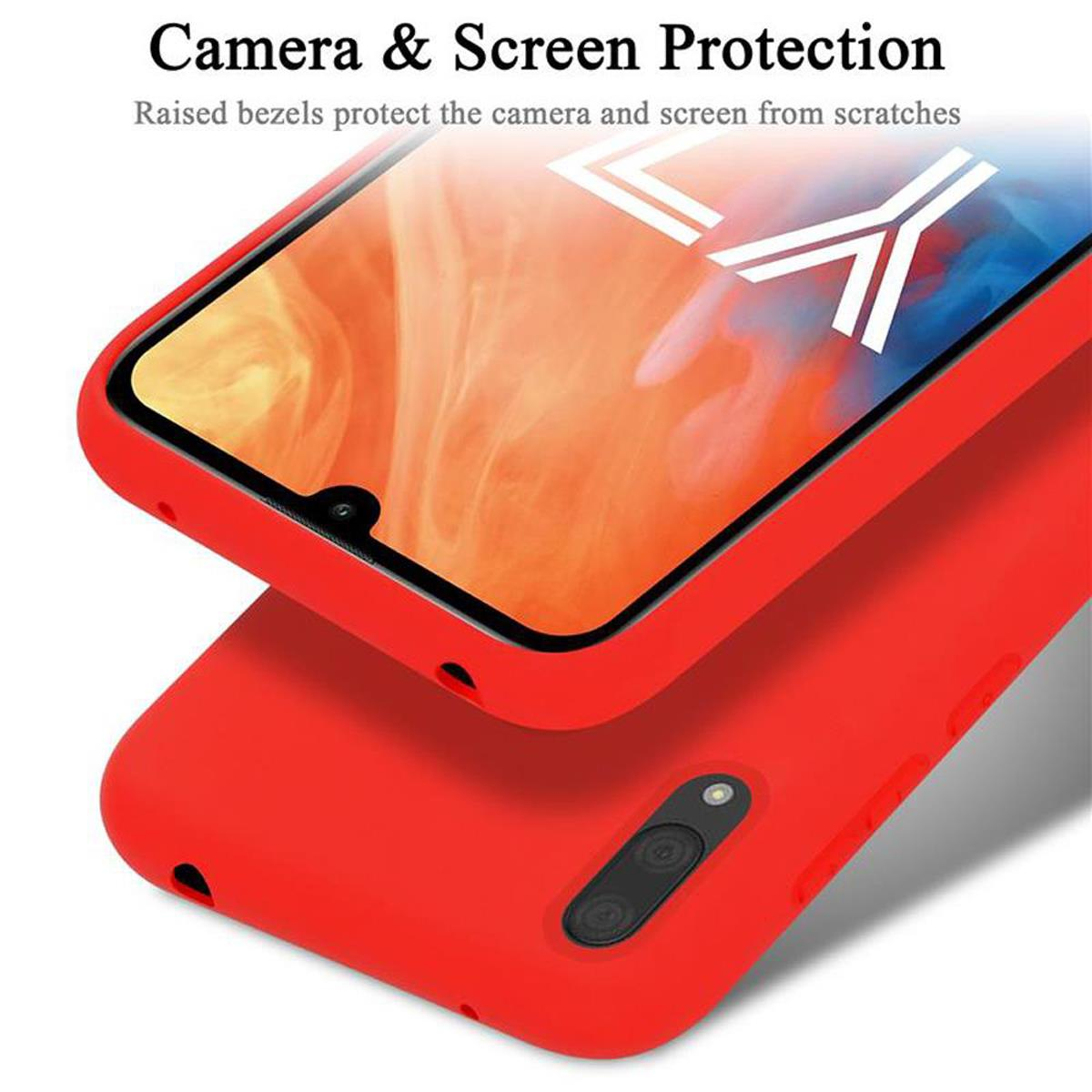 Rote Handyhülle schützt das Telefon. Text: 'Camera & Screen Protection'.