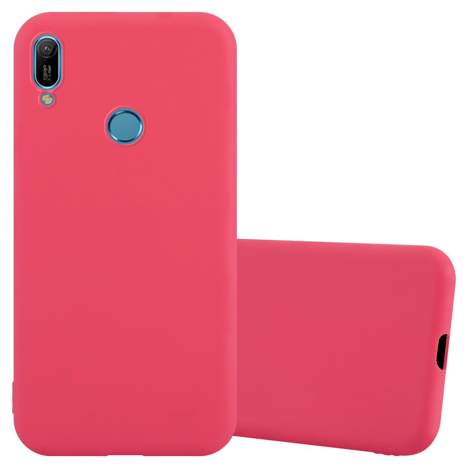 CADORABO Hülle Style, ROT Y6 2019, CANDY Backcover, im Candy Huawei, TPU