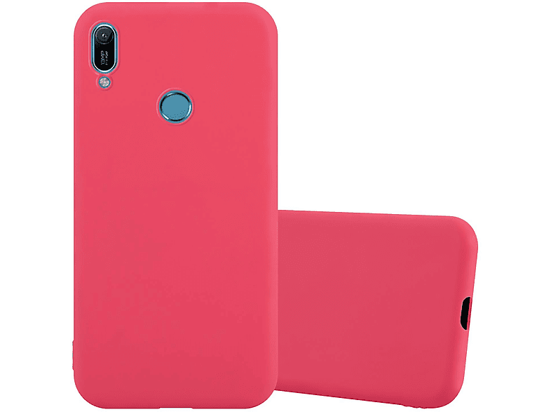 CADORABO Hülle Style, ROT Y6 2019, CANDY Backcover, im Candy Huawei, TPU