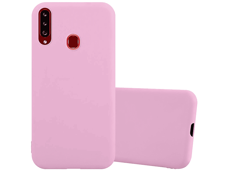 CADORABO Hülle im TPU Candy Style, Backcover, Samsung, Galaxy A20s, CANDY ROSA