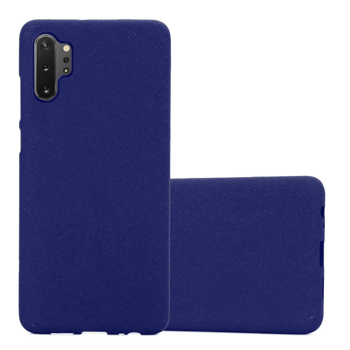 CADORABO TPU Frosted Schutzhülle, PLUS, BLAU DUNKEL 10 Galaxy Backcover, Samsung, NOTE FROST