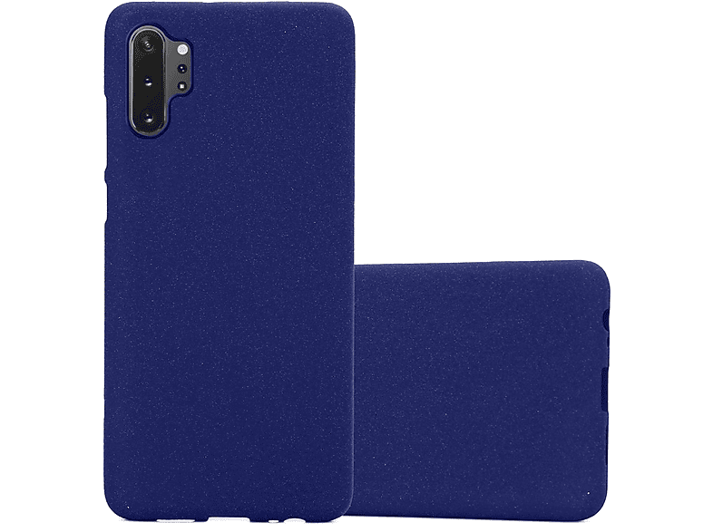 Schutzhülle, DUNKEL 10 PLUS, CADORABO FROST TPU NOTE Backcover, BLAU Samsung, Frosted Galaxy
